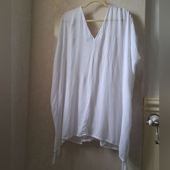 Swim cover L white, gauzy - Picture 2 of 9